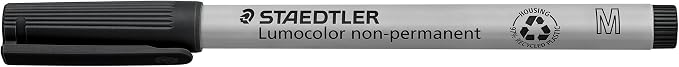 Staedtler Lumograph Non-Permanent Wet Erase Marker Pens, Medium Tip Refillable - Image 3