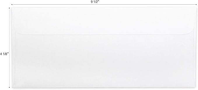 HERKKA #10 Security Self-Seal Envelopes, No.10 Windowless Bussiness Envelopes - Image 2