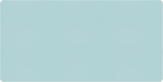 Bloss Light Blue Desk Mat, Large Mouse Pad, Leather Desk Blotter, Waterproof by Bloss
