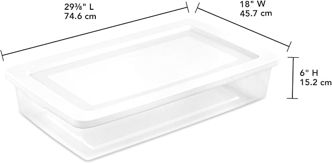 Sterilite 6 Pack Storage Box, 41 Quart Stackable Tote - Image 2