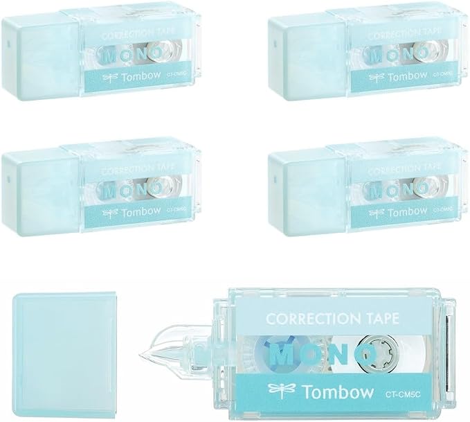 Tombow CT-CM5C40-5P MONO Correction Tape, Mono Pocket, Tape Width 0.2 inches x by Tombow