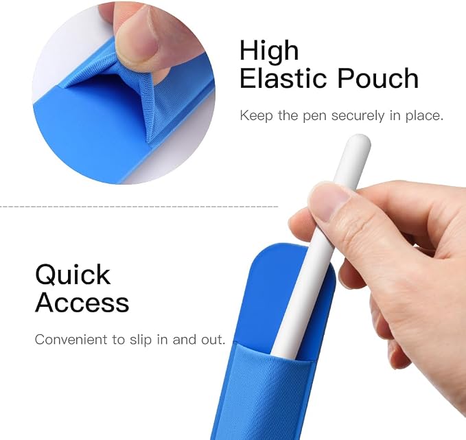 MoKo Pencil Holder Sticker Fit Apple Pencil Pro// 1st/ 2nd Generation, Elastic - Image 5