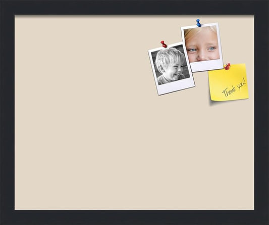 PinPix 16x13 Inch Cork Bulletin Board. This Decorative Framed Pin Board Comes with Desert Pastel Design and a Satin Black Frame. Ideal for Home Office Decor or Message Board (PinPix-1815)-DeskLoop Office