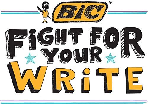 BIC Round Stic Xtra Precision Fine Blue Ballpoint Pens, Medium Point, 12-Count - Image 4