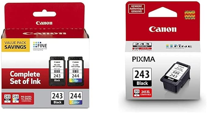 Canon PG-243/ CL-244 Ink Cartridge Multi-Pack | Compatible with Select Pixma Printers-DeskLoop Office
