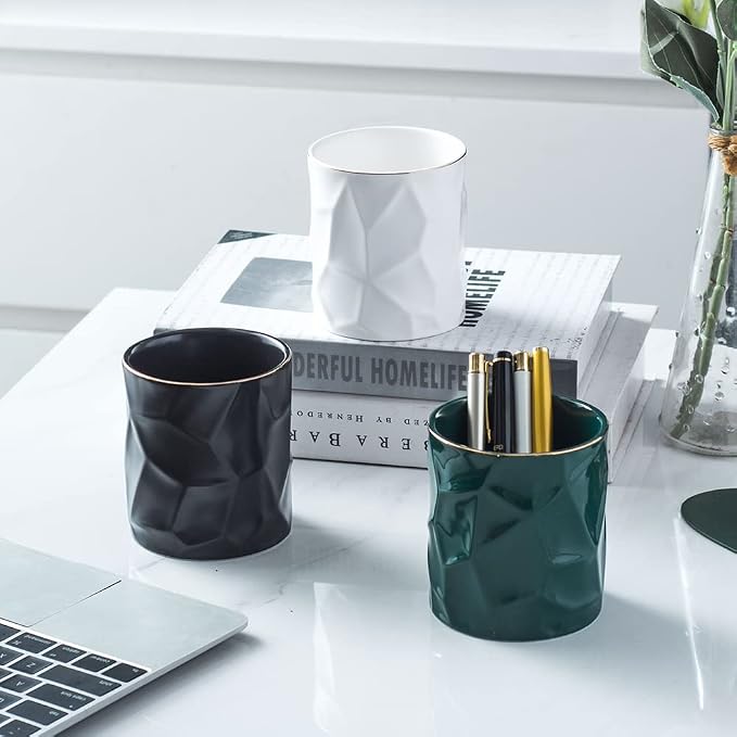 Ceramic Irregular Round Pen Holder - Image 6