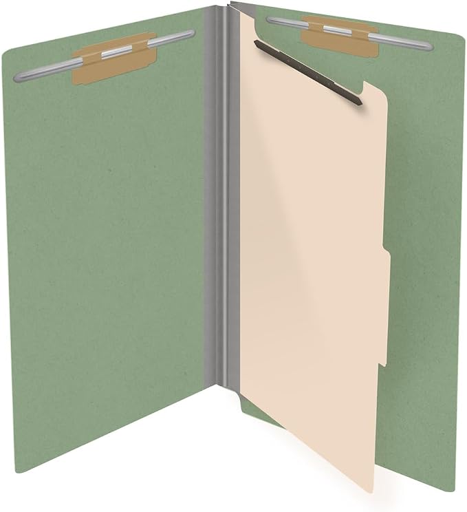 Ecom Folders Top Tab Pressboard Classification Folders | Legal Size 25 Pt Stock - Image 4