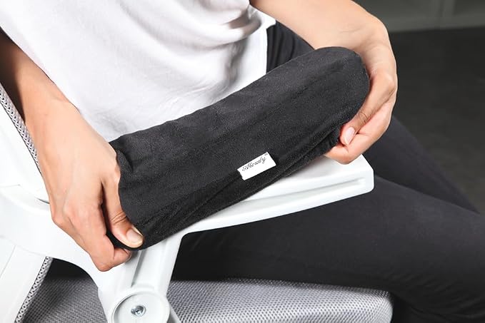 Aloudy Ergonomic Memory Foam Office Chair Armrest Pads, Comfy Gaming Chair Arm - Image 8