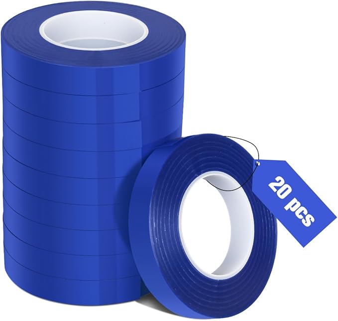 FUNTECK 20 Pcs Blue Plant Ribbon by FUNTECK