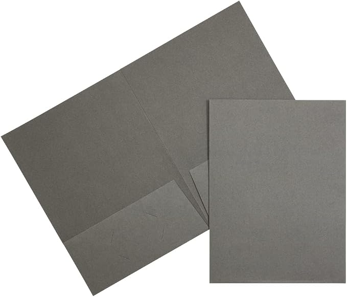 JAM PAPER Two Pocket Textured Linen Presentation Folders by JAMPaper