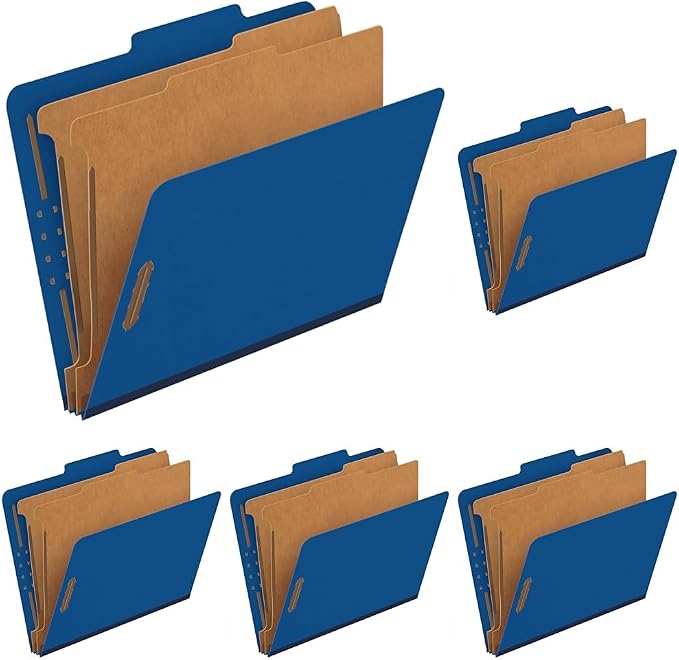 Pendaflex Classification File Folders, 1 Divider, Durable File Organizer by TOPSProducts