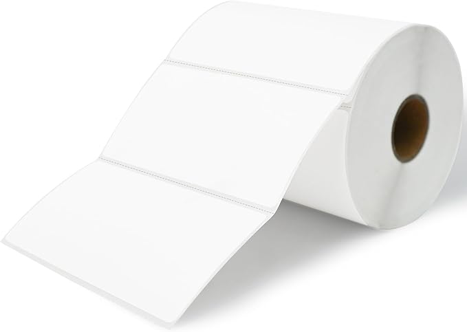 Essential 4"X2" Direct Thermal Barcode Labels, Shipping Labels, 750 Labels of by ESSENTIAL