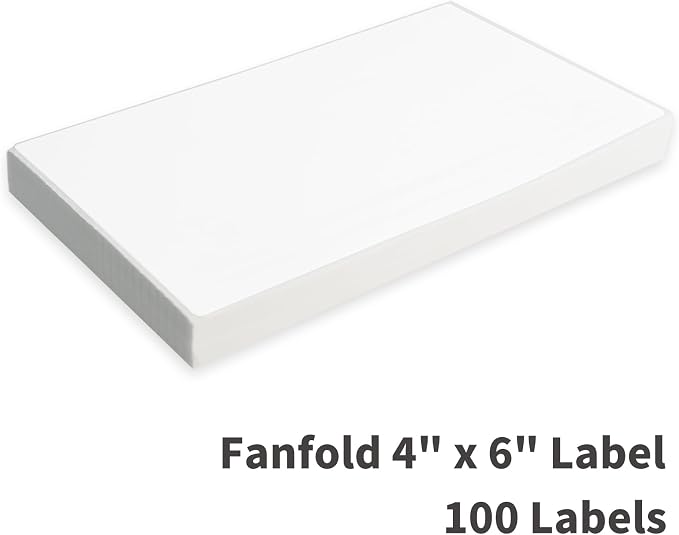 L LIKED 100 4x6 Thermal Labels Fanfold, Direct Thermal Shipping Labels - Image 3