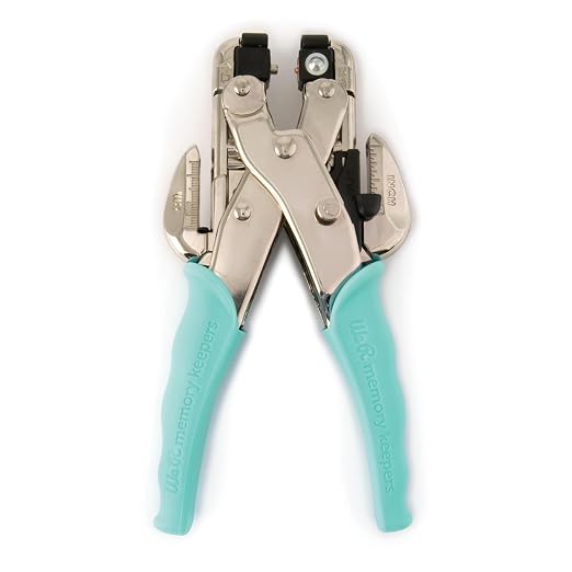 We R Memory Keepers Crop-A-Dile Eyelet | Blue Comfort Handle, Craft Supplies by WeRMemoryKeepers