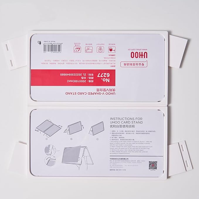 Desk Name Plate Holder, Plastic Sign Holder - Image 3