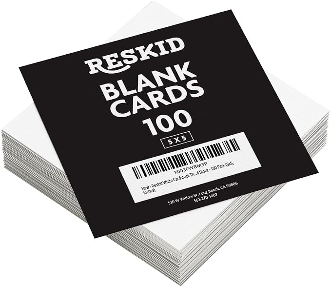 Reskid White Cardstock Thick Paper - Image 3
