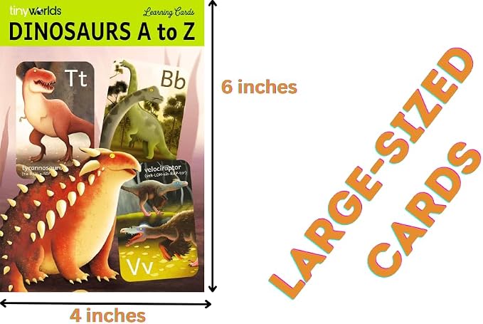 Dinosaur ABC Flash Cards, Alphabet A to Z Dinosaurs flashcards - Image 4