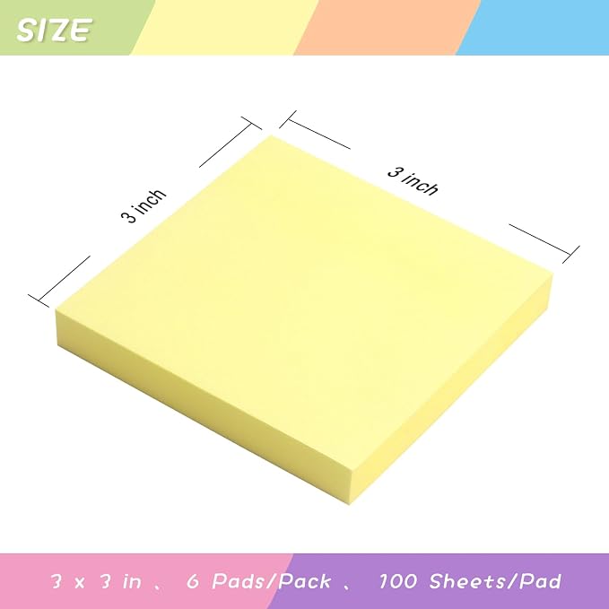 Sticky Notes 3x3 Self-Stick Notes Pads - Image 3