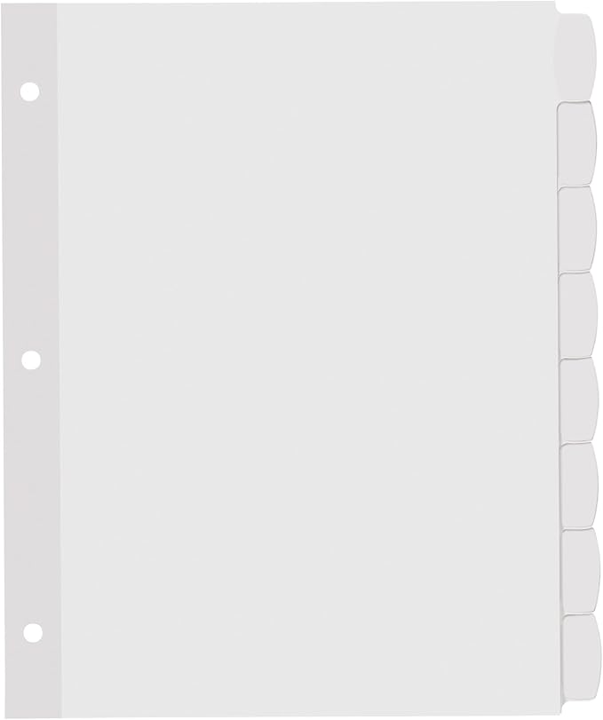 Avery Big Tab Printable White Label Dividers - Image 2