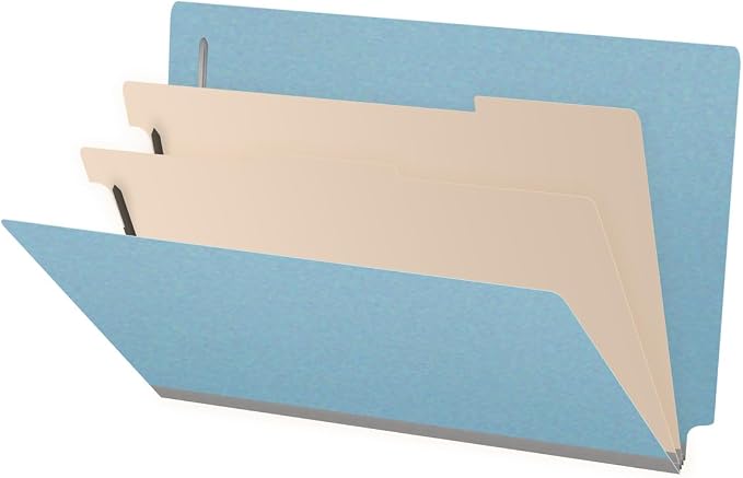 Ecom Folders End Tab Pressboard Classification Folders | Legal Size 25 Pt Stock by Ecom+Folders