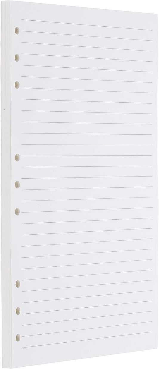 PATIKIL B5 Ruled Refills Inserts 9-Ring Binder Loose Leaf Planner Filler Paper Planner Inserts, 80 Sheets/160 Pages, Lined, White-DeskLoop Office