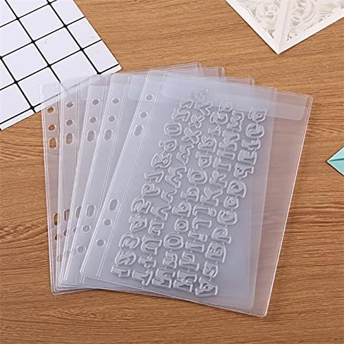 CYFUN DESIGN 10 Sheet Binder Pockets Sleeves Bags A5 Size 6 Hole Binder Folder - Image 3
