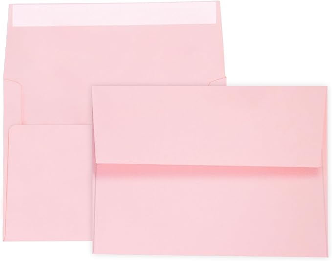 100 Pack A7 Pink Invitation 5x7 Envelopes by AZAZA