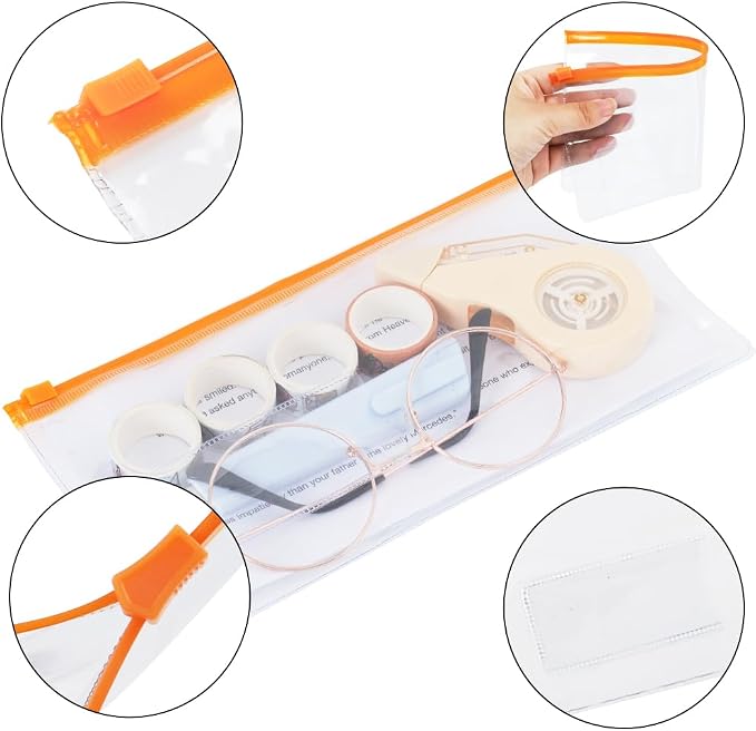 EOOUT 24pcs Poly Zip Envelope, Plastic Envelope, Reusable Envelopes, 9 x 4.7 - Image 4