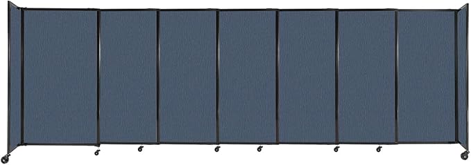 Versare Straightwall Sliding Portable Wall Partition | Freestanding Office by VERSARE