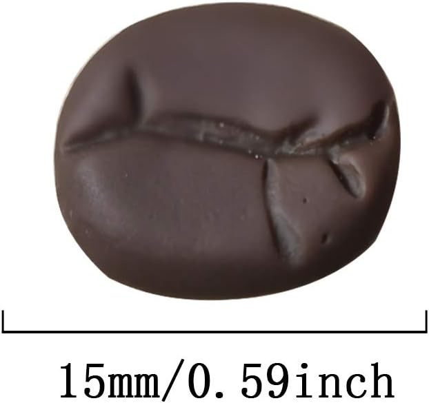 Rurili Mini Resin Coffee Beans Shape Thumbtack Push Pins - Image 2