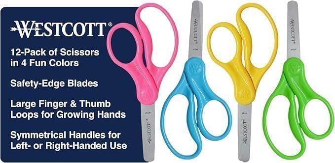 Westcott School Left and Right Handed Kids Scissors - Image 10