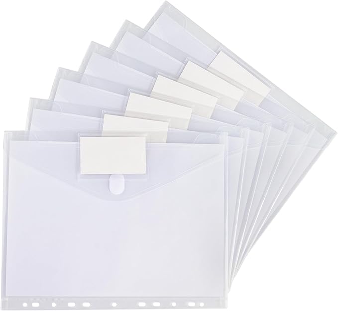 Tamaki 6 Pack Binder Pocket for 11 Ring, Letter Size by Tamaki