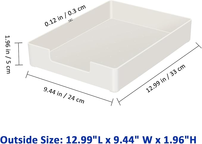 Letter Tray Letter Organizer Paper Tray, Desk Drawer Organizer - Image 2