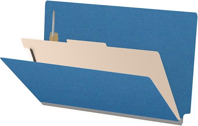 Ecom Folders Top Tab Pressboard Classification Folders | Legal Size 25 Pt Stock by Ecom+Folders