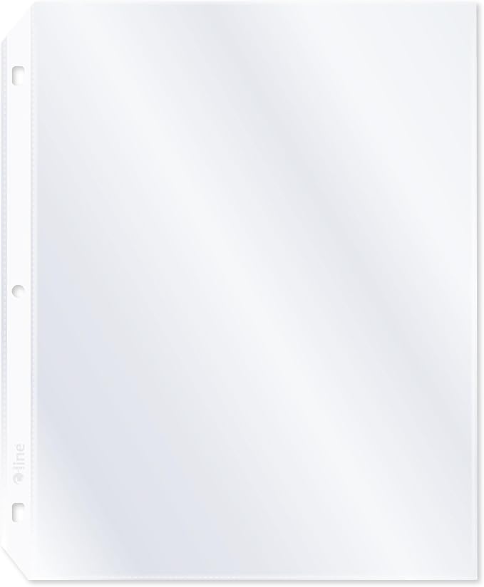 C-Line Top Loading Standard Weight Poly Sheet Protectors, 8.5 x 11 Inches - Image 2