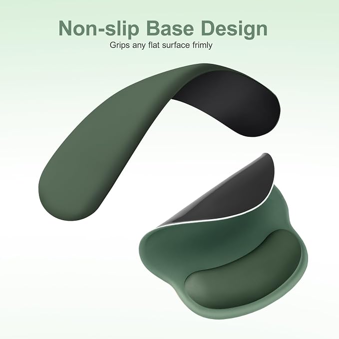 MOSISO Wrist Rest Support for Mouse Pad&Keyboard Set, Circle Curved Ergonomic - Image 4