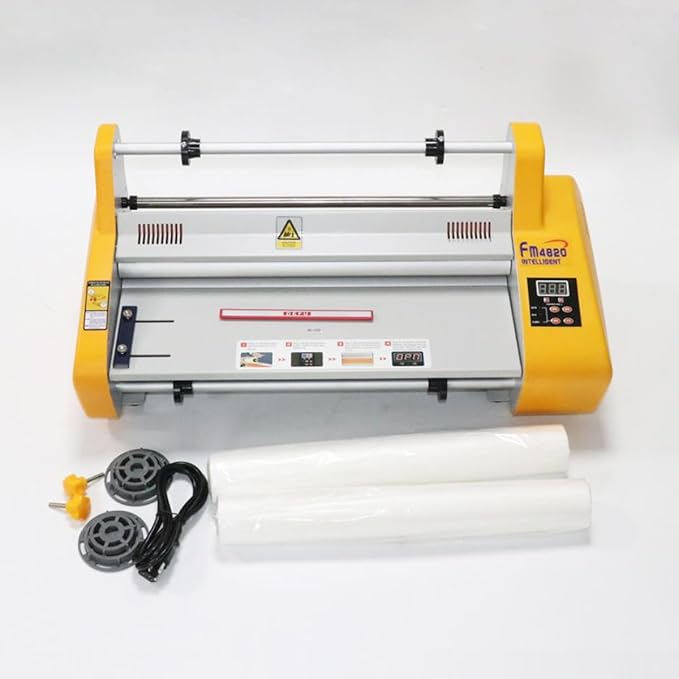 Laminating Machine 18" Hot and Cold Roll Laminator 110V Digital Thermal Laminating Machine for A2/A3 Single/Dual Sides Lamination-DeskLoop Office