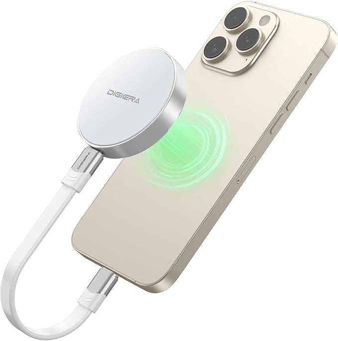 2TB Magnetic Portable SSD, External Solid State Drives with USB-C 3.2 Gen 2x2, Speed Up to 2000MB/s, Compact & Durable, Compatible with iPhone 15/16 Series and Other USB-C Devices, White-DeskLoop Office