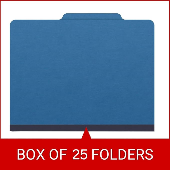 Ecom Folders Top Tab Pressboard File Folders | Letter Size 25 Pt Stock - Image 6