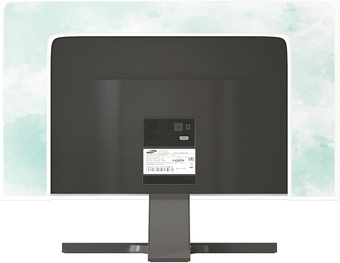 Baocicco Abstract Watercolor Waterproof Computer Monitor Cover 26, 28 Inch Cyan - Image 5