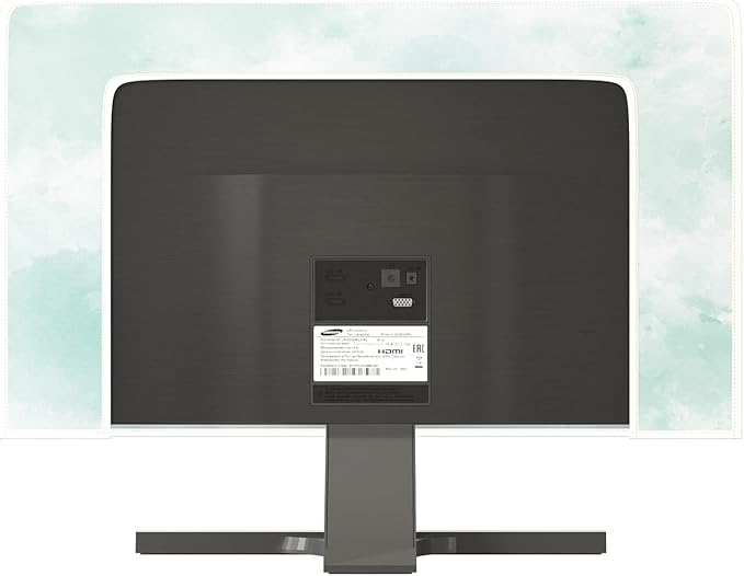 Baocicco Abstract Watercolor Waterproof TV Display Screen Cover 75 Inch Cyan - Image 5