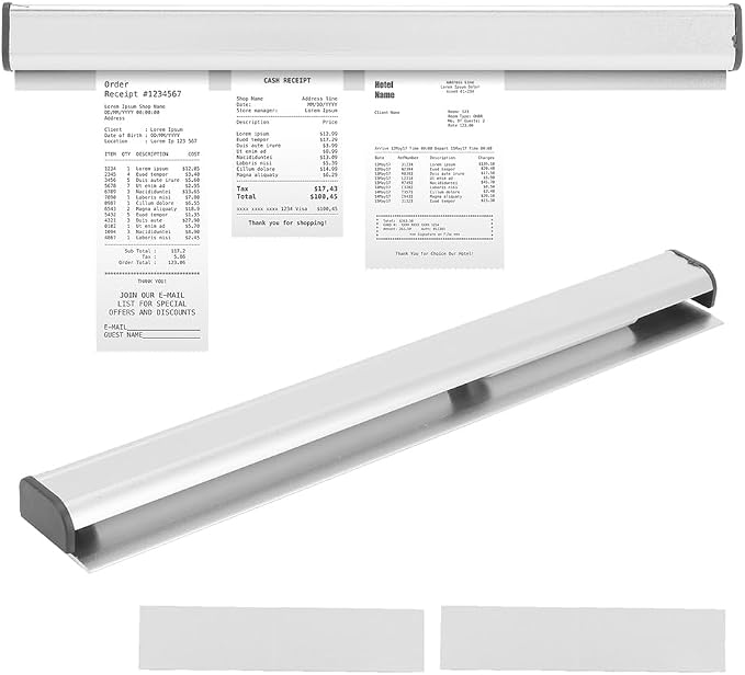 8.3 inch Restaurant Ticket Holder, Aluminum Ticket Rack Receipt Holder Spike by Tomotato