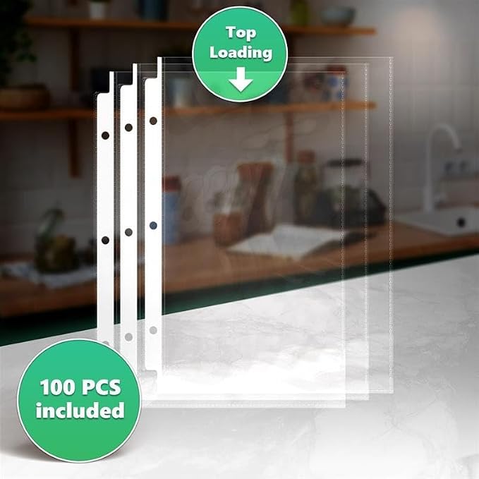 Half Letter 8.5x5.5’’ Pack of 100 Heavy Duty Page Sleeve Protectors - Image 5