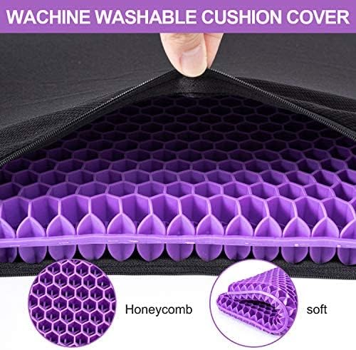 Gel Seat Cushion, for Long Sitting -Double Thick Gel Seat Cushion Breathable - Image 4