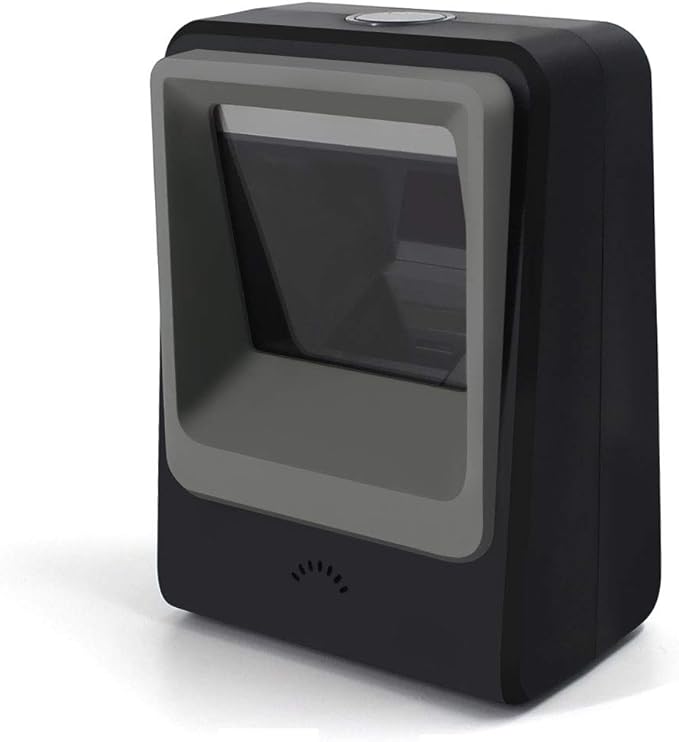 Handsfree 2D 1D Barcode Scanner,Alacrity QR Omnidirectional Desktop Bar Code Reader Scanner, Capture Barcodes from Mobile Phone Screen, Black-DeskLoop Office