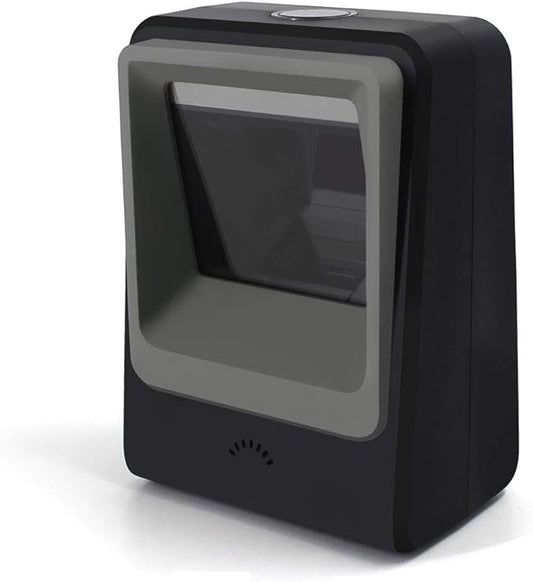 Handsfree 2D 1D Barcode Scanner,Alacrity QR Omnidirectional Desktop Bar Code Reader Scanner, Capture Barcodes from Mobile Phone Screen, Black-DeskLoop Office