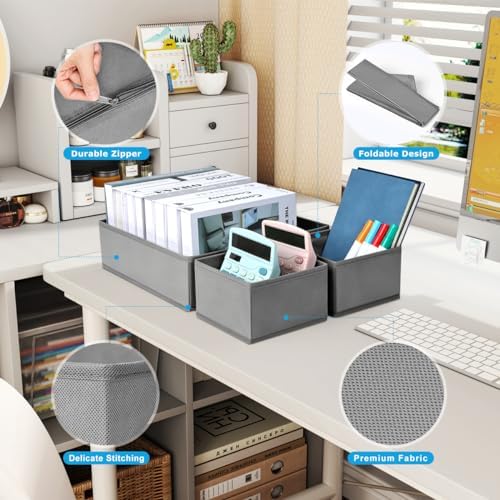 DIMJ Drawer Organizer Clothes, 12 Pack Dresser Organizer, Foldable Closet - Image 7
