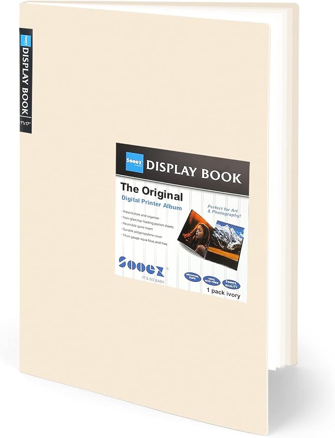 Sooez Art Portfolios 11"x17", Large Portfolio Folder by Sooez