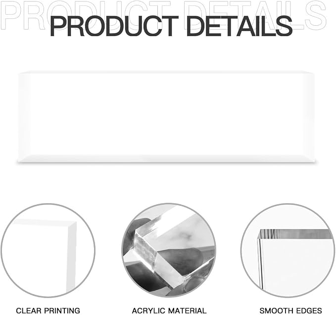 Custom Name Plate for Desk Personalized Acrylic Blocks Customizable Logo Name - Image 4