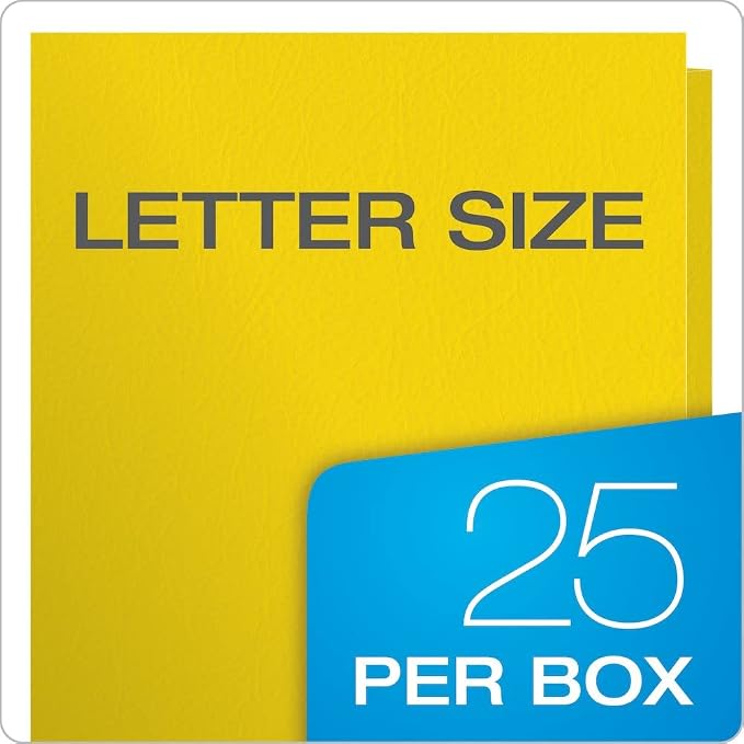 Oxford Twin-Pocket Folders, Textured Paper, Letter Size, Holds 100 Sheets - Image 9